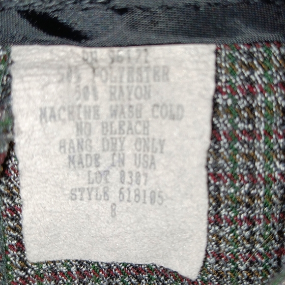 Vintage :: Savion Vintage Gray Pleated High Waist Pants Size 8 - Picture 5 of 7